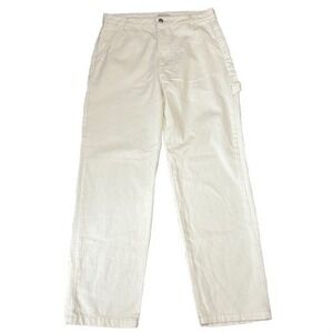 NWT Chelsea & Violet White Olivia Carpenter Jeans Painter Pants Size‎ 31 Waist
